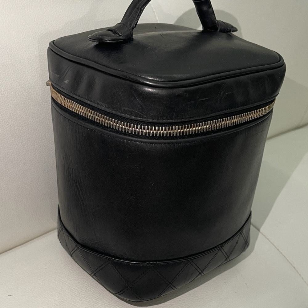Authentic Rare Chanel Quilted Vanity Bag
